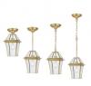 RYE 27 SOLID BRASS EXTERIOR PENDANT IP43. BRASS OR BLACK